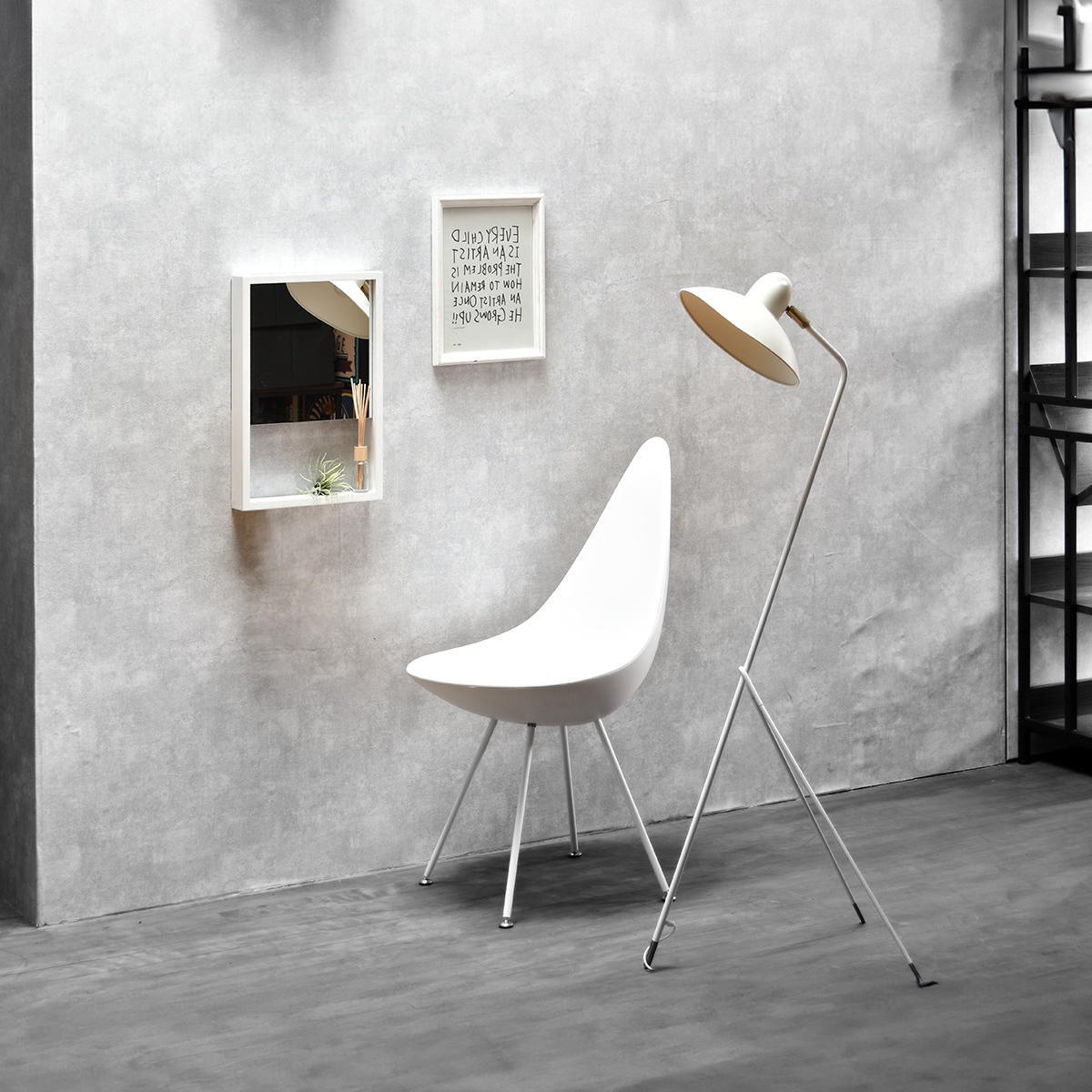 BF DECO Wall Mirror BFMI0251 壁掛け 収納付き ミラー ウオールミラー 鏡 姿見