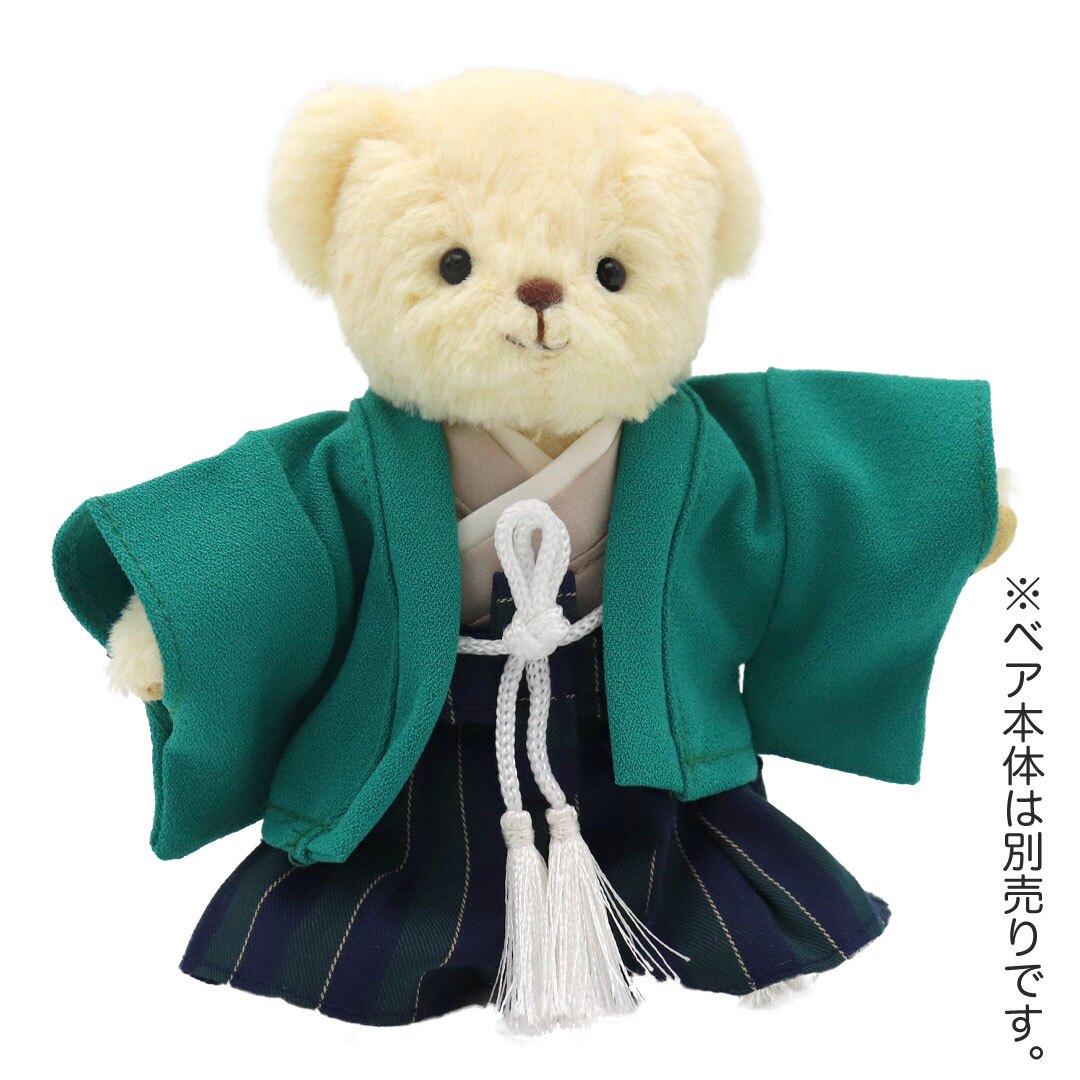 【メール便対象商品】 ぬいぐるみ用 服 和装 着物 ぬい服 ぬい活 ぬい 袴 日本 和風 ホストファミリー お土産 海外 ぬいぐるみ コスチューム プティルウ お正月 成人式 端午の節句 TB羽織袴セット 4Sサイズ 12cm 776303