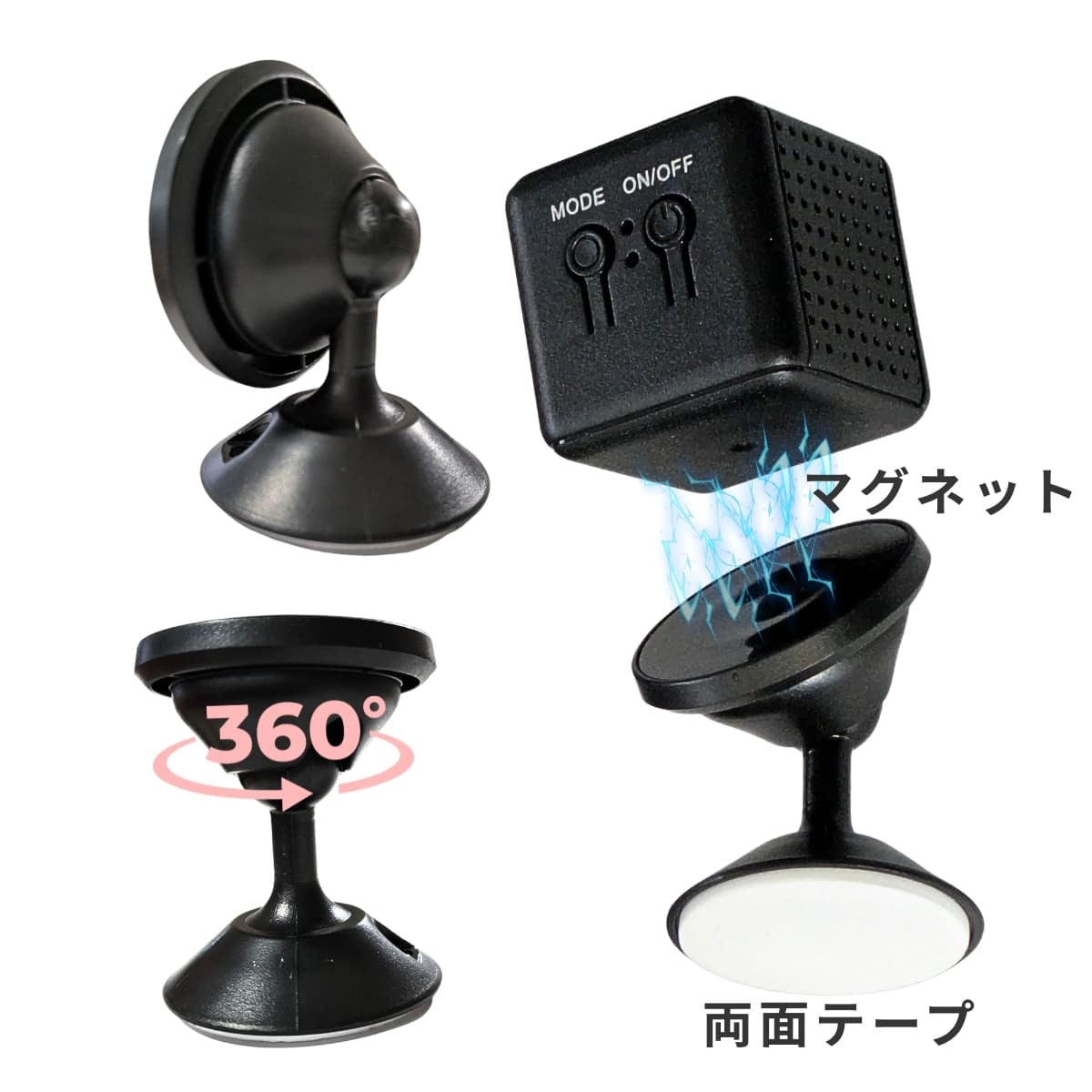 ミニカメラ X9 手のひらサイズ30mm Wi-Fi 小型カメラ 暗視機能 室内
