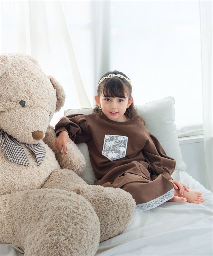 Rora 子供服 通販 キッズセットアップ 長袖 トレーナー女の子 ガールズおしゃれ上品 通学通園小学生 秋服冬服春服 かわいい トップス カジュアル 保育園 スカート 幼稚園 上下セット おでかけ ギフトプレゼント