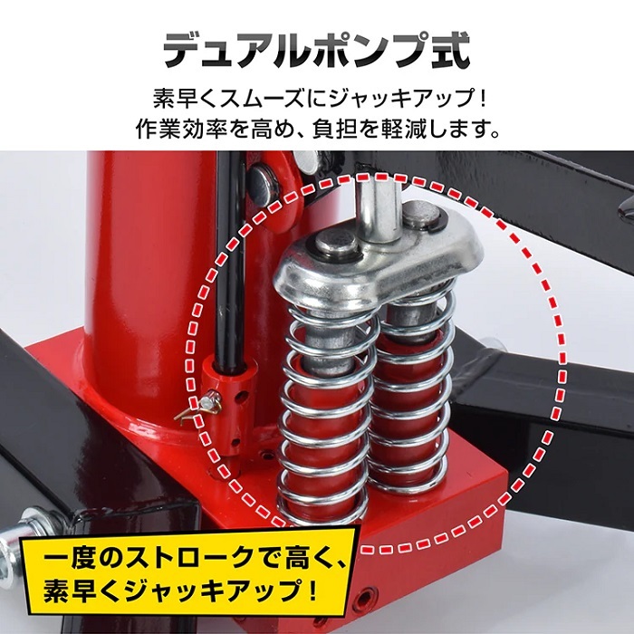ミッションジャッキ 油圧式 ジャッキ 最大荷重 500kg 最高位1750mm トランスミッション デフ交換 昇降 自動車整備 ガレージ 足まわり メンテナンス 点検 重量部品 クレーン 位置合わせ 新発売 新商品