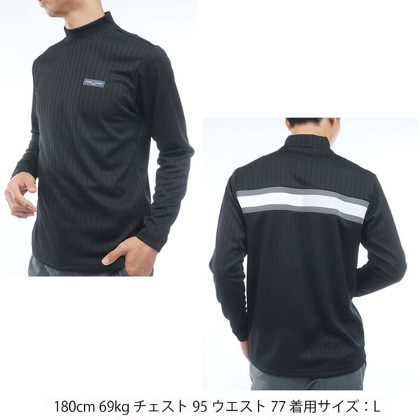 トミーヒルフィガー ゴルフ メンズ 針抜きジャガード フラッグモックシャツ TOMMY HILFIGER THMA661 2026年秋冬モデル お誕生日祝い お祝い 記念品 お父さん 父の日 彼氏 男性 30代 40代 50代 60代  還暦祝い 敬老の日 人気プレゼント プレゼント
