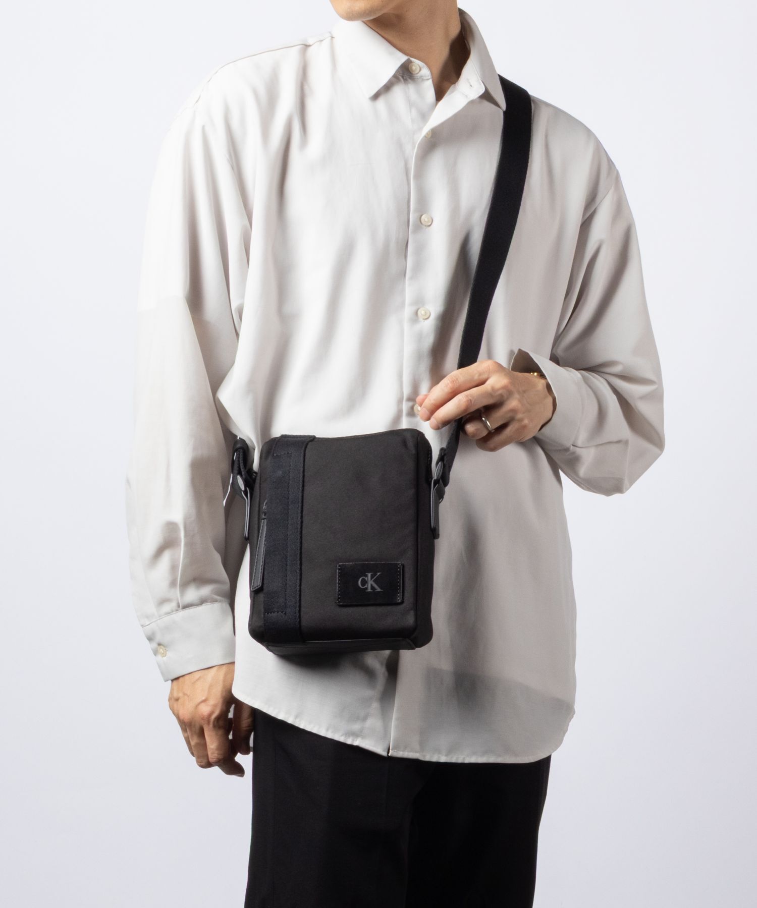 カルバンクライン Calvin Klein CANVAS MIX REPORTER キャンバス ミックス リポーター LV04D3366G ショルダーバッグ メンズ バッグ