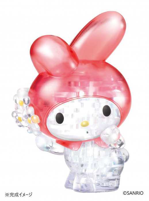 ハナヤマ 立体ジグソーパズル クリスタルギャラリー マイメロディ フラワー サンリオ キャラクター グッズ 透明 ピース 大人 子供 知育 玩具 組み立て フィギュア インテリア 雑貨 プレゼント ギフト サンリオ正規ライセンス品
