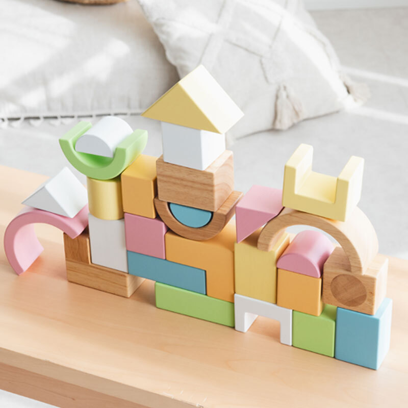 積み木 SOUNDブロックス Large シャーベットカラー | 誕生日プレゼント   1歳 1歳半 2歳 女の子 男の子 名入れ 誕生日 プレゼント おもちゃ 木のおもちゃ 木製玩具 木製 知育玩具 誕生日 クリスマス プレゼント 入園祝い ギフト ベビーギフト エデュテ
