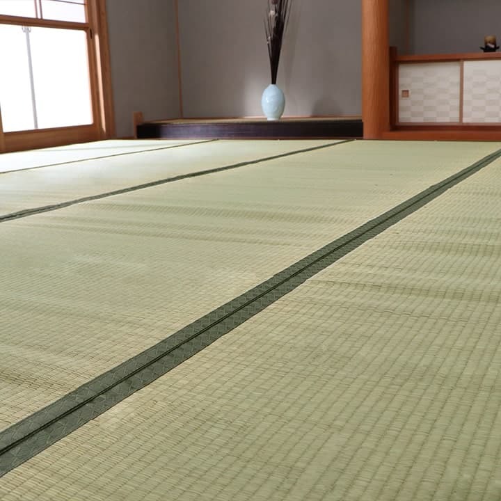 夏ラグ 夏用カーペット 純国産 い草 上敷き カーペット 双目織 『草津』 江戸間8畳(約352×352cm）