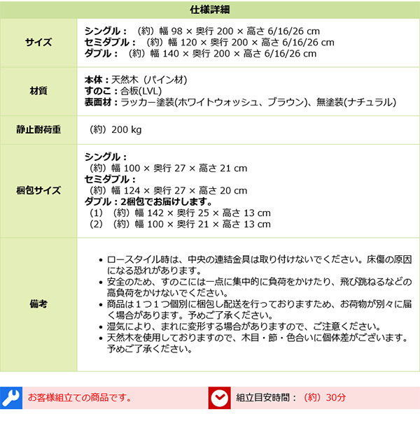 ベッド 寝具 3段階高さ調節 脚付きすのこ シングル Lilitta-リリッタ- ポケットコイルロールマットレス付き