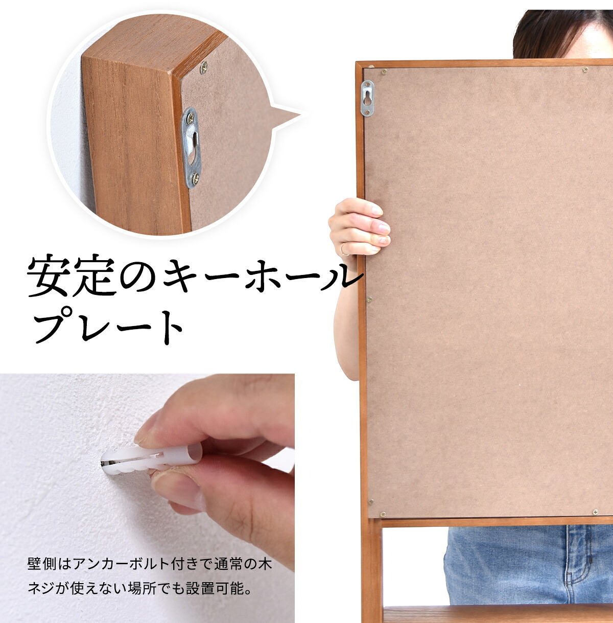 ZAGA　棚付き壁掛けミラー ZAMI0135 ミラー ヴィンテージ モダン 角型 木製 おしゃれ 鏡 壁掛け ミラー 棚付き鏡 収納棚付き鏡 収納付き ウォールミラー 壁掛けミラー 大型 インテリア