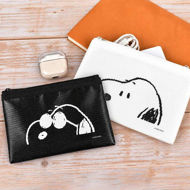 セーフティポーチ 防火ポーチ モバイルバッテリー スヌーピー SNOOPY キャラクター かわいい おしゃれ グルマンディーズ 難燃ポーチ ガジェットポーチ 防炎ポーチ 耐火ポーチ 充電器