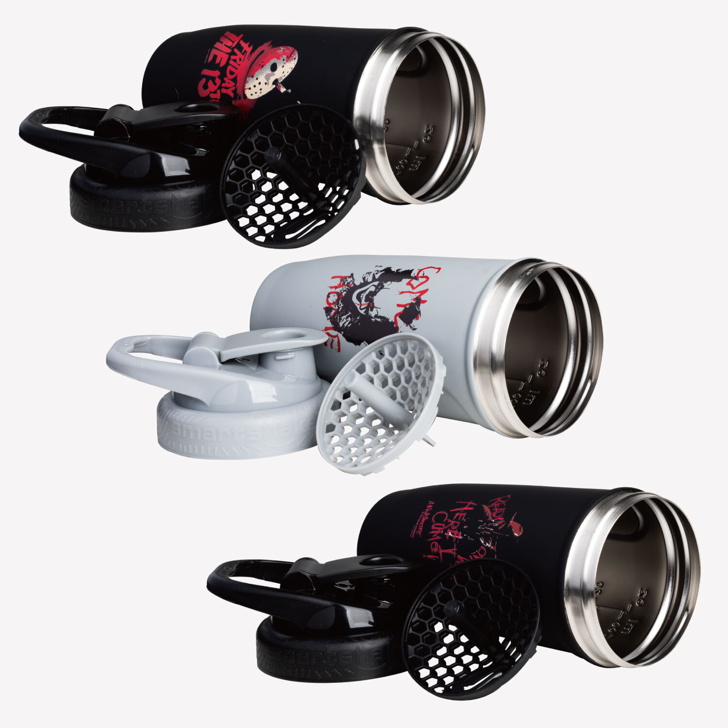 スマートシェイク 900ml ホラーコレクション リフォースステンレス【Smartshake Reforce Stainless Horror COLLECTION プロテインシェイカー ステンレス 衛生的 スタイリッシュ 筋トレ】 ◇
