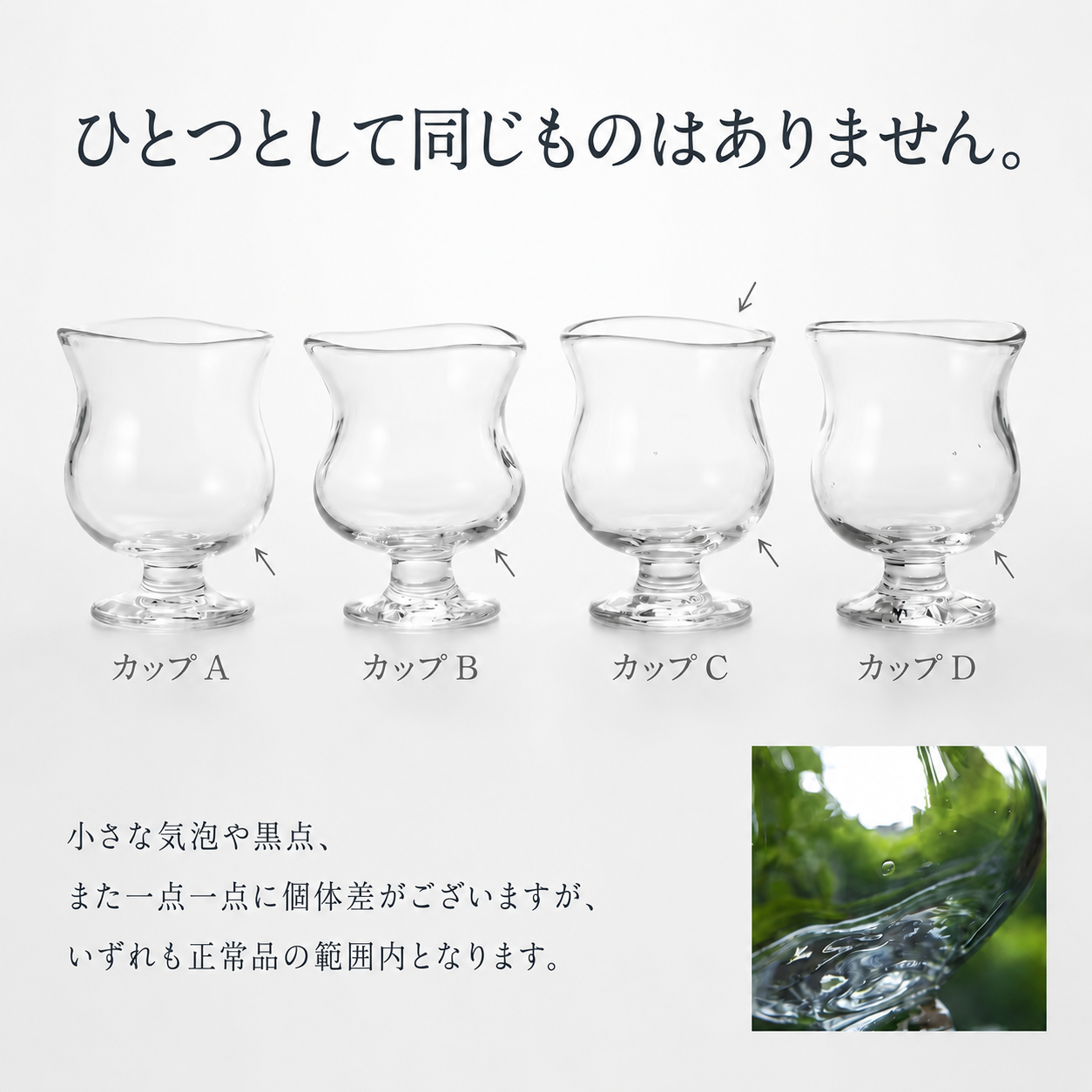 ガラス マーガレット　パフェグラス 　アイスコーヒーグラス　アイスティーカップ　作家「原光弘」アイスティー　ガラス トロピカルパンチ 花ブチ