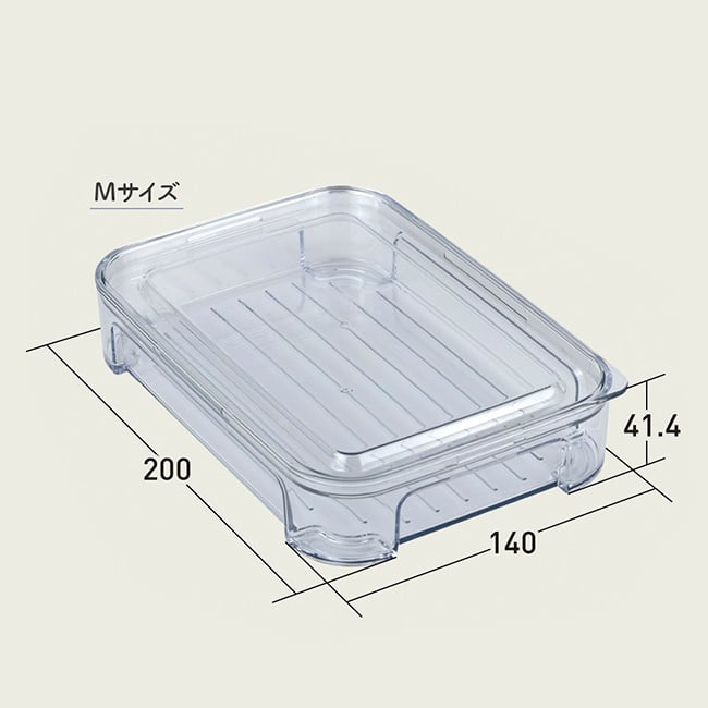 TAKEYA タケヤ FREEZE STOCK フリーズストック M 《2個セット》[保存容器 フードコンテナ 冷凍 クリア 透明 日本製 タケヤ フードストッカー オシャレ 保存 容器 中身が見える 小分け 冷凍容器 プラスチック ケース 薄型 浅型 食品保存]