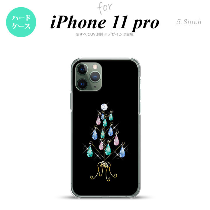 iPhone11Pro iPhone11 Pro スマホケース ハードケース ツリーイヤリング 黒 メンズ レディース nk-i11p-631