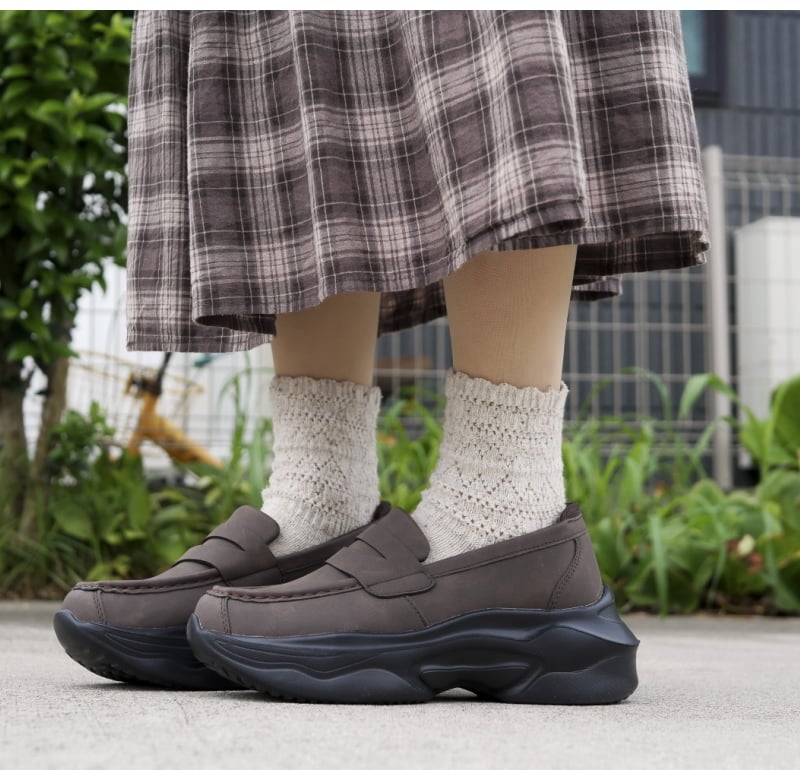 kitson スニーファー レディース 厚底 スニーカー ローファー 軽量 4E相当 幅広 ウエッジソール PU ヌバック風 脚長効果 通勤 通学 誕生日 結婚記念日 母 妻 祖母 娘 父 夫 祖父 息子 友達 親戚 兄弟 父の日 母の日 クリスマス ホワイトデー 卒業 入学 バレンタインデー ラッピング ギフト