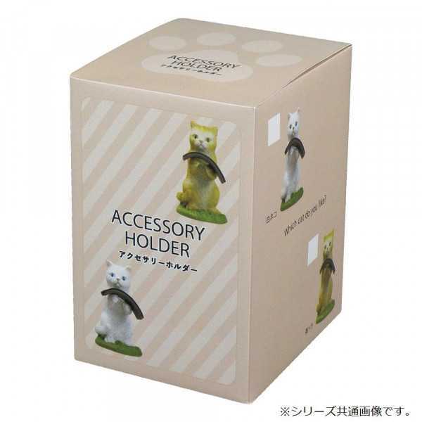 アクセサリーホルダー 白ネコ 腕時計スタンド ブレスレットスタンド 猫雑貨 インテリア小物 置物 ディスプレイスタンド 癒しグッズ アクセサリー収納 猫グッズ プレゼント ギフト セトクラフト