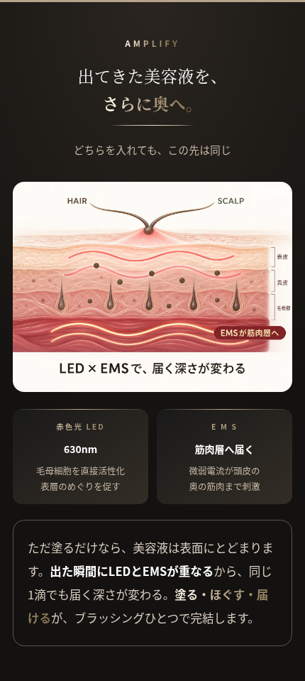  S-Lab 美容液自動滴下 LEDスカルプ・ヘアブラシ｜EMS 赤色光LED 振動マッサージ 4役 頭皮ケア 抜け毛 薄毛 ボリューム ハリ ツヤ髪 スカルプケア ヘッドスパ 自宅エステ 美容家電 誕生日プレゼント 彼氏 夫 父 母 彼女 妻 記念日 クリスマス ギフト 結婚記念日　サプライズ　喜ばれる　男性へ　女性へ　20代　30代　40代 50代　贈り物　高級　プチ贅沢　特別 もらって嬉しい