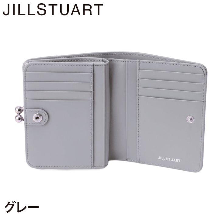 ジル スチュアート 財布 二つ折り レディース 山羊革 牛革 インプルーブ 口金 ギフト JILL STUART