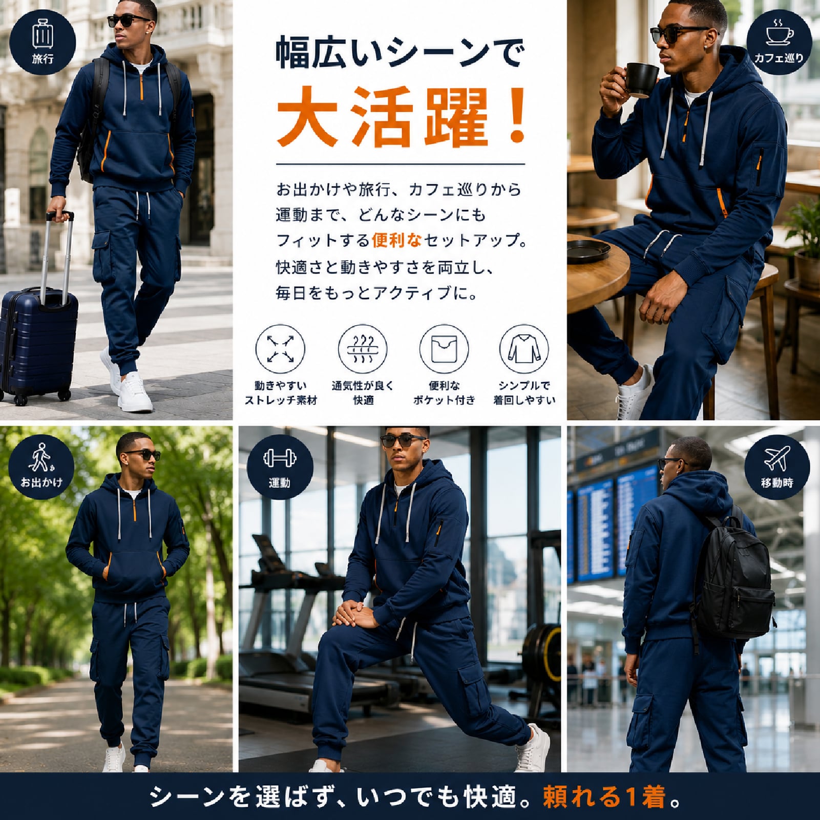 上下セットアップメンズ スウェットセット裏起毛パーカー長袖トレーナーロングパンツ イージーパンツ 長袖 裏起毛 ダンスウェア スポーツウェア トレーニングウェア ランニングウェアプレゼントギフト