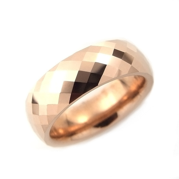 【レーザー刻印対応】金属アレルギーに優しい ミラーカット 6mm リング 指輪 1本 レーザー刻印対応 名入れ レディース メンズ マリッジリング ペアリング （1710081）