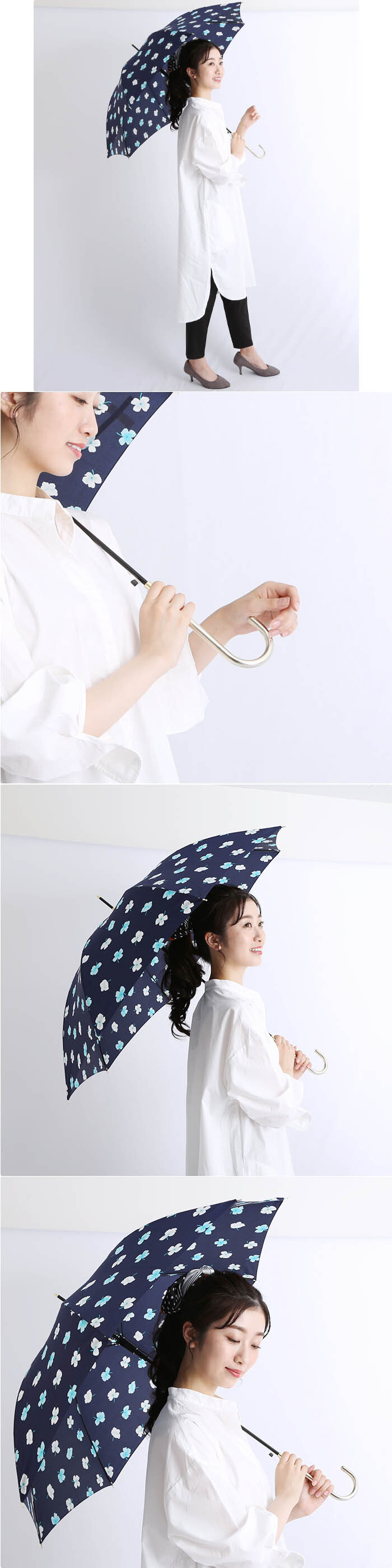 傘 レディース 耐風 通販 60cm 長傘 可愛い amusant sous la pluie 耐風傘 グラスファイバー骨 丈夫 壊れにくい おしゃれ 大人 かわいい 軽い 軽量 通勤 通学 シンプル スリム 雨傘