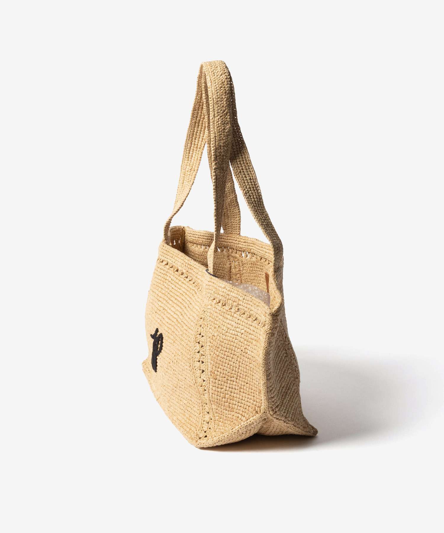 パトゥ PATOU TRAPEZE TOTE BAG GM ラフィア パトゥ ロゴ トラペーズ トート ラージ AC0920215 トートバッグ レディース バッグ