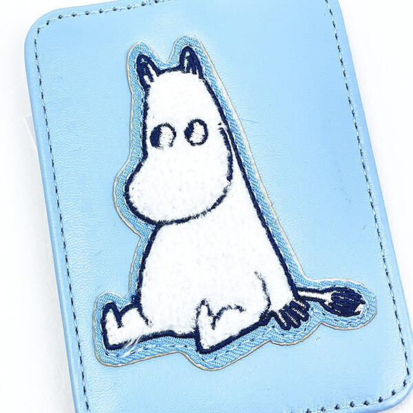ムーミン サガラ刺?パスケース (ブルー) 定期入れ MOOMIN
