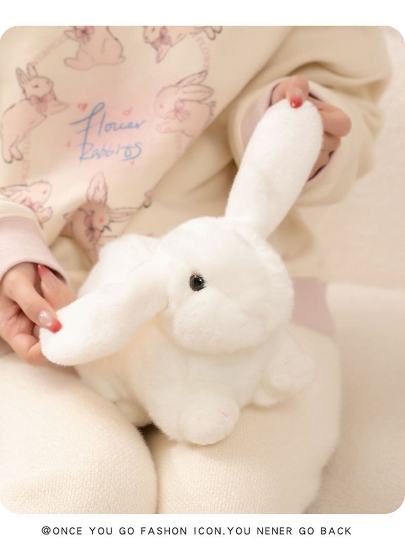 18CM ウサギ ぬいぐるみ リアル 動物 兎 アニマル ふわふわ かわいい 置物 インテリア 子供 おもちゃ ごっこ遊び 誕生日 プレゼント ギフト 癒し
