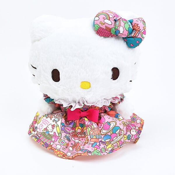 サンリオ ハローキティ ぬいぐるみ(S) ラッピング柄 (ピンク) Sanrio 送料込み