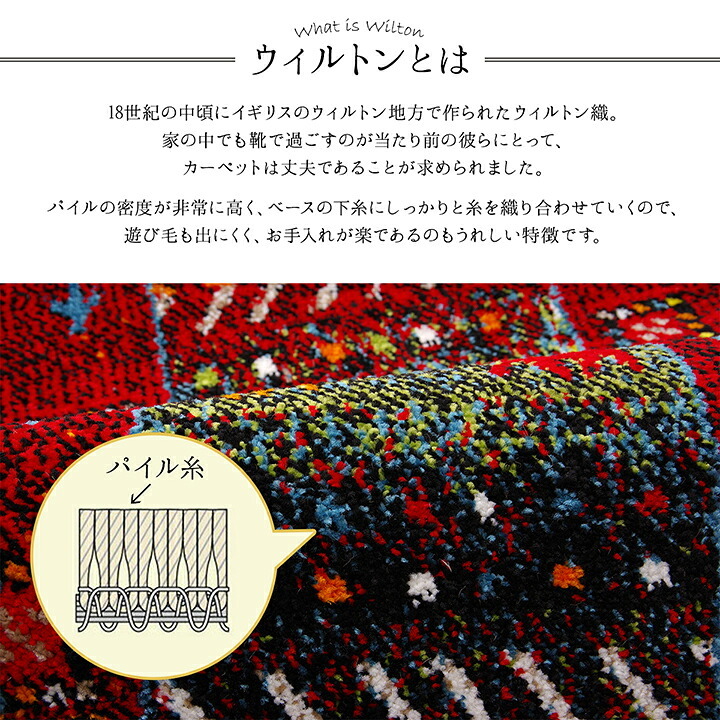 ラグ カーペット 玄関マット トルコ製 ウィルトン織り 約60×90cm 抗菌防臭 消臭機能 へたりにくい