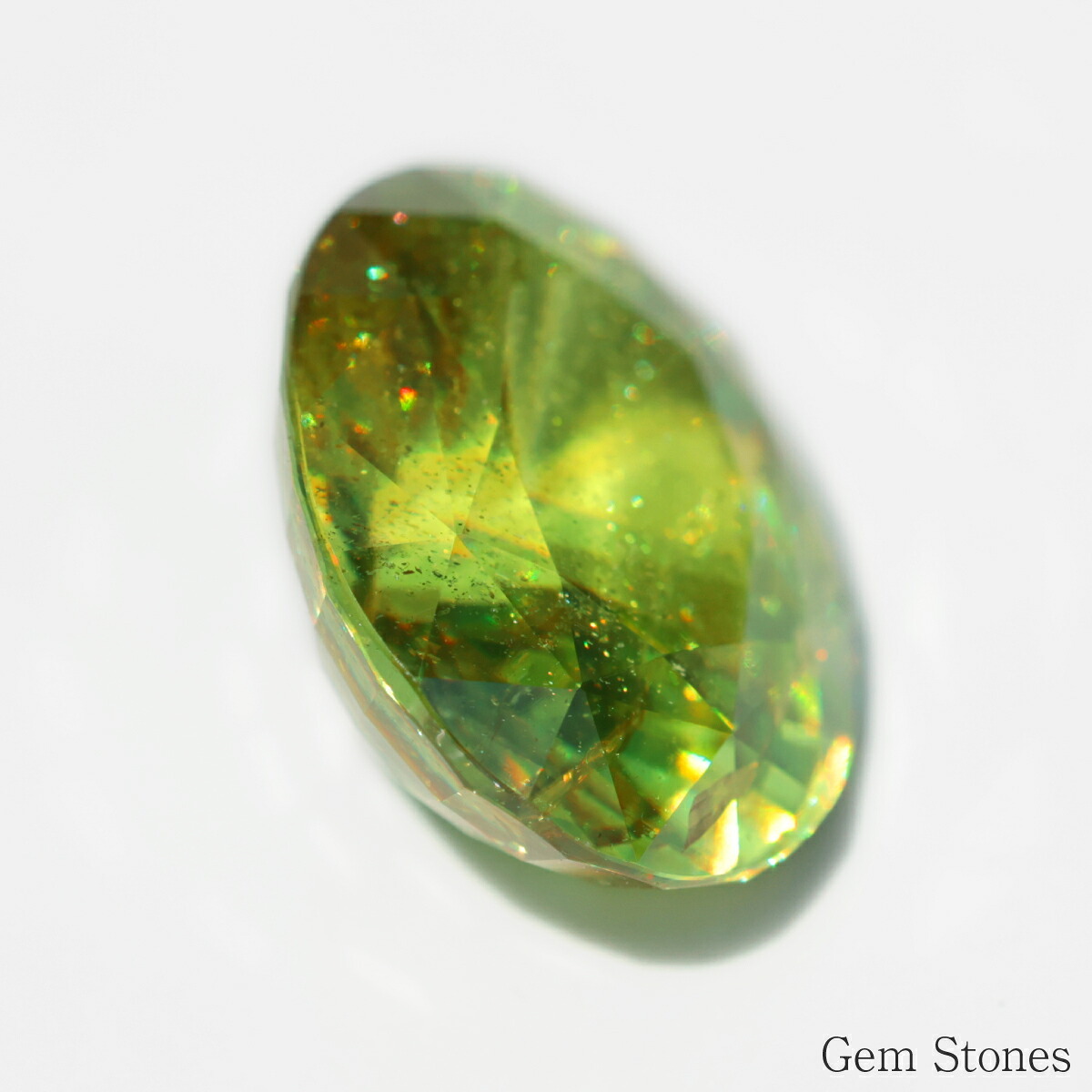 希少 スフェーン 10.18ct 高品質 アップルグリーン  ルース 宝石 裸石 大粒 イエロー グリーン ジュエリー オリジナル 制作 コレクション 記念 お守り 誕生日 プレゼント