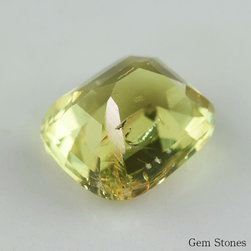 非加熱 イエローサファイア 1.00ct ルース 宝石 裸石 サファイア 黄 緑  イエロー グリーン ノーヒート ジュエリー オリジナル 制作 コレクション 誕生石 9月 記念 お守り 誕生日