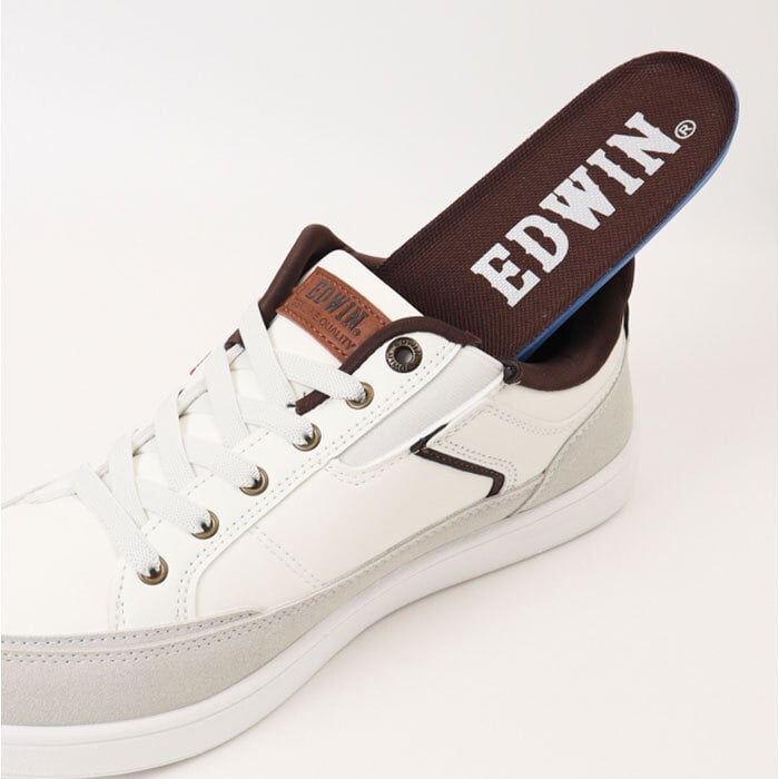 EDWIN スニーカー エドウィン 通販 メンズ ハンズフリーシューズ ハンズフリースニーカー スリップイン 履きやすい 手を使わずに履ける靴 シューズ 運動靴 靴 おしゃれ 紐靴 幅広 軽量 ブランド ゴム紐靴 メンズシューズ