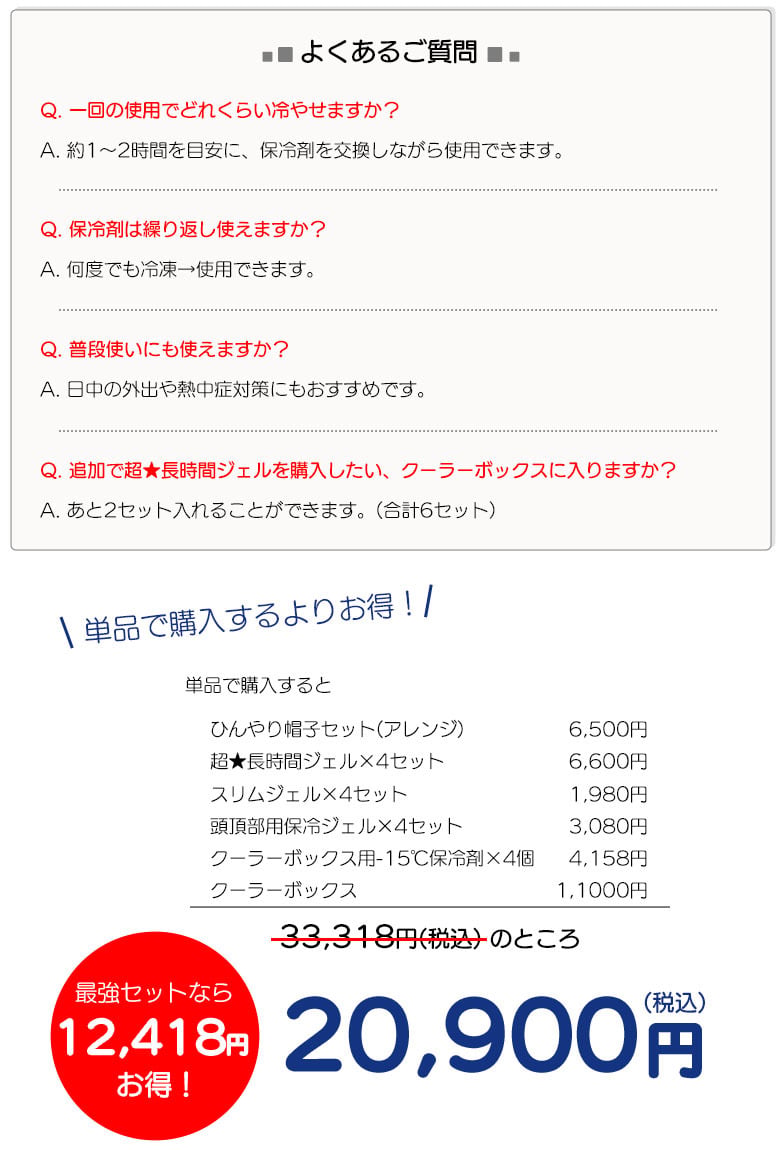 アニちゃんマークのひんやり帽子最強セット【本体＋冷却ジェル＋保冷剤＋クーラーボックスセット】かぶる氷枕 頭 冷やす グッズ 熱中症対策 暑さ対策 冷却帽子 高齢者 氷嚢 頭を冷やす帽子 冷却用帽子 保冷シート ひんやりぼうし 冷却グッズ 帽子の中 大人用 送料無料