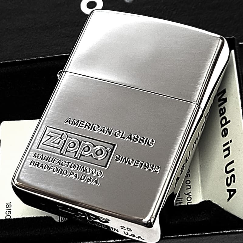 ジッポ アメリカンクラシック 銀 ZIPPO ライター ロゴ ニッケル 古美仕上げ AMERICAN CLASSIC おしゃれ ギフト プレゼント シルバー メンズ レディース
