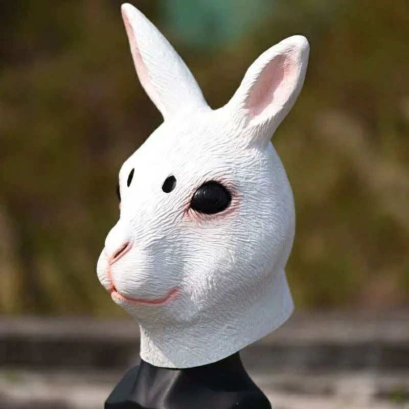うさぎマスク うさぎ お面 ウサギ 仮面 マスク ハロウィン コスプレ 仮装 動物 アニマルマスク かぶりもの 被り物 大人用 フリーサイズ パーティー イベント 学園祭 文化祭 撮影 小道具