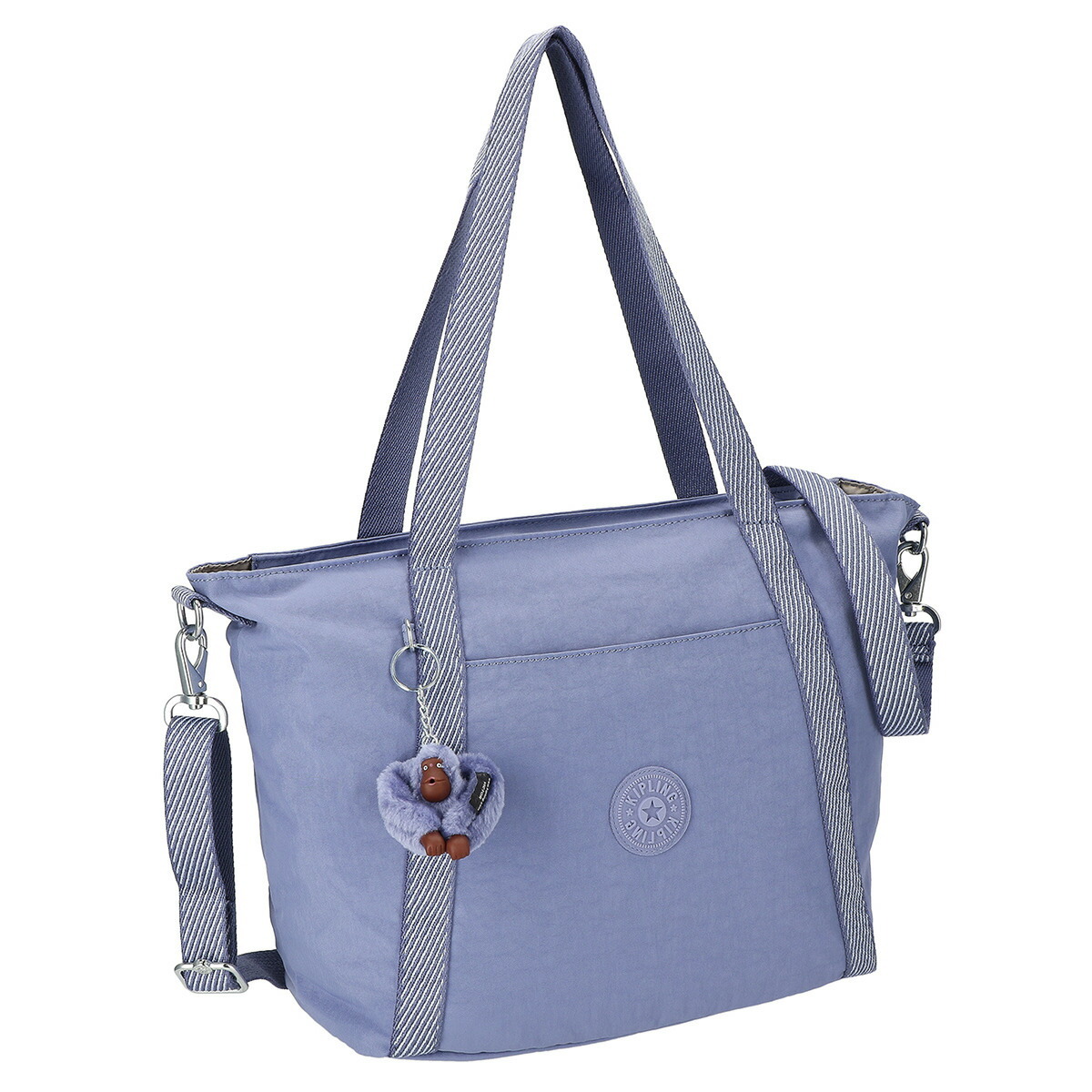 KIPLING キプリング バッグ ブルー系 マスコット付 kipling 