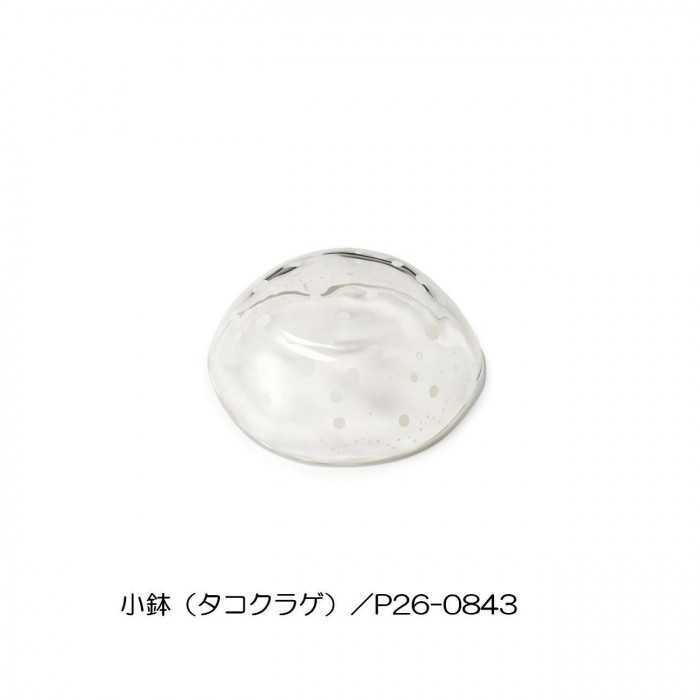 くらげ ガラスプレート 小鉢 タコクラゲ 皿 取り皿 ガラス食器 透明 リアル 涼しげ 海月 インテリア 雑貨 おしゃれ ギフト プレゼント セトクラフト
