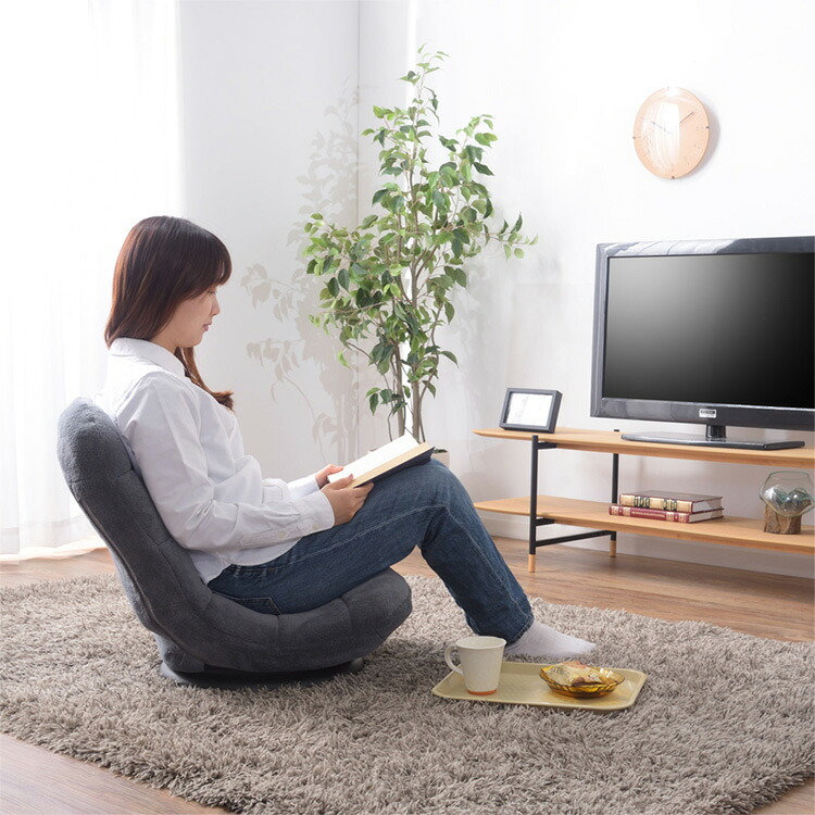 座椅子 座いす 座イス コンパクトフロアチェア 360度回転式 フロアチェア 回転チェア リクライニングチェア 折りたたみチェア チェア チェアー 椅子 イス いす フロアチェアー リクライニングチェアー 折り畳み 腰痛対策 立ち上がり 弾力性 最大2