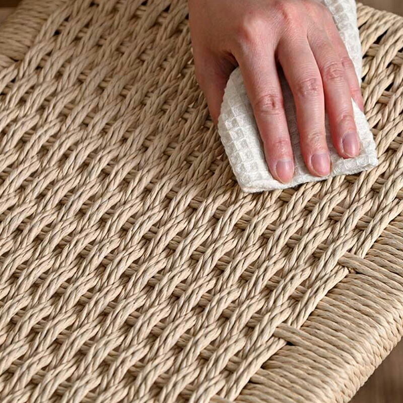 チェア 椅子 ラウンジ 肘付き 1脚 単品 アーム 木製 チーク 無垢材 天然木 ペーパーコード おしゃれ ナチュラル 北欧 和風 インテリア 和モダン 完成品 リビング 家具 ジャパンディ 高級感 アジアン家具