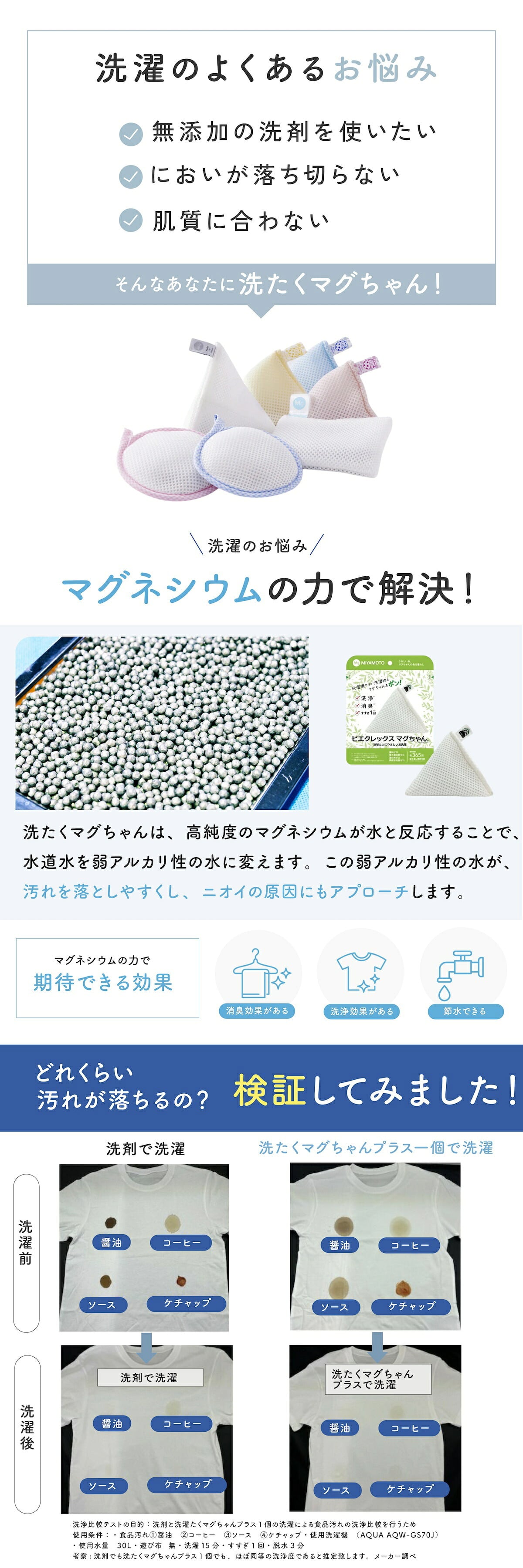 ピエクレックス マグちゃん 送料無料 80g マグネシウム 粒 洗濯 洗濯マグちゃん マグちゃん magchan 抗菌 植物由来 消臭 洗浄 除菌 すすぎ1回 界面活性剤ゼロ 洗濯補助 宮本製作所 アートナップ