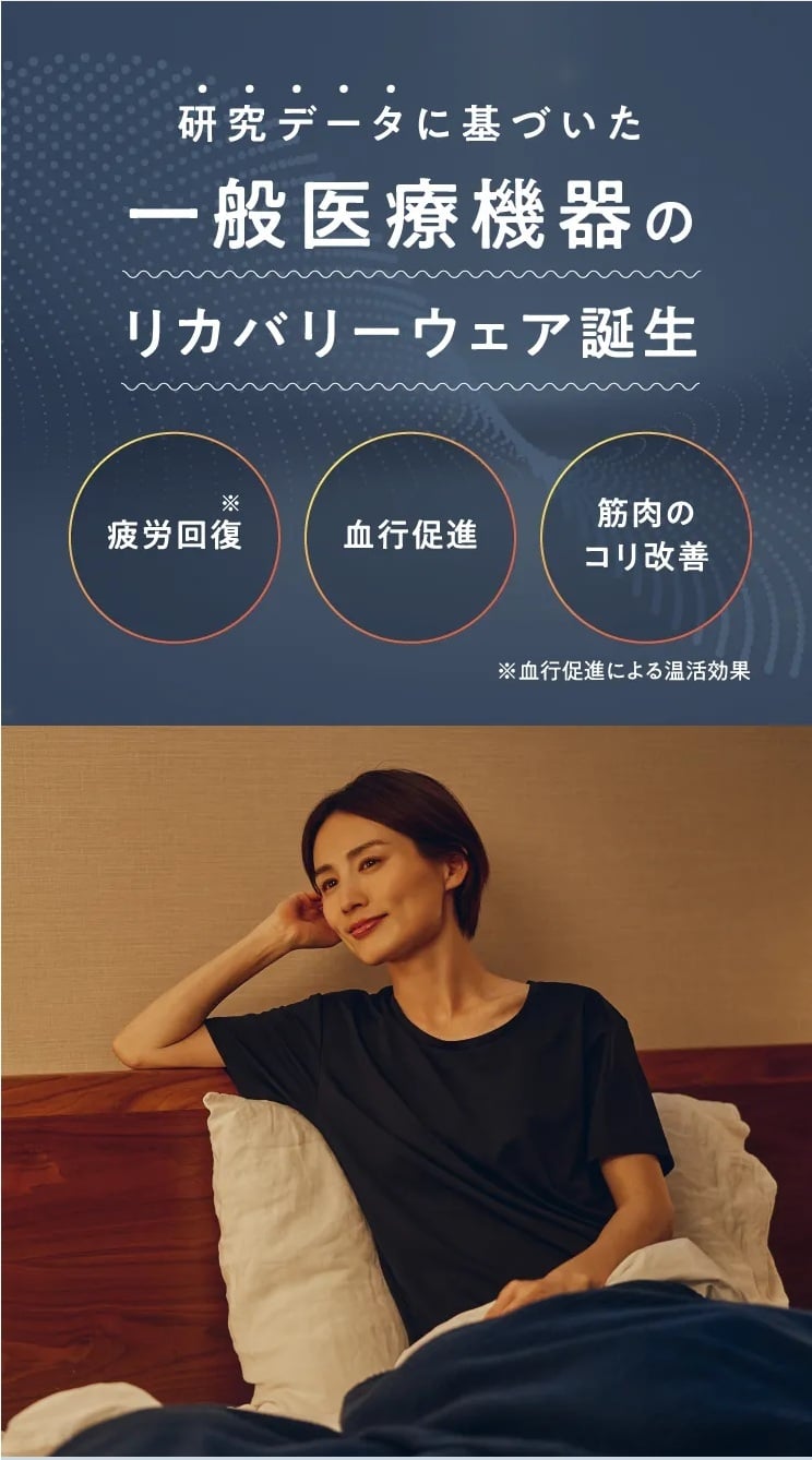 【Miranes(ミラネス)】リカバリーウェア 一般医療機器 血行促進 疲労回復 抗菌防臭 シャツ＆スパッツ上下セット クリスマスプレゼント 敬老の日 母の日 父の日 誕生日 退職祝い【送料無料】