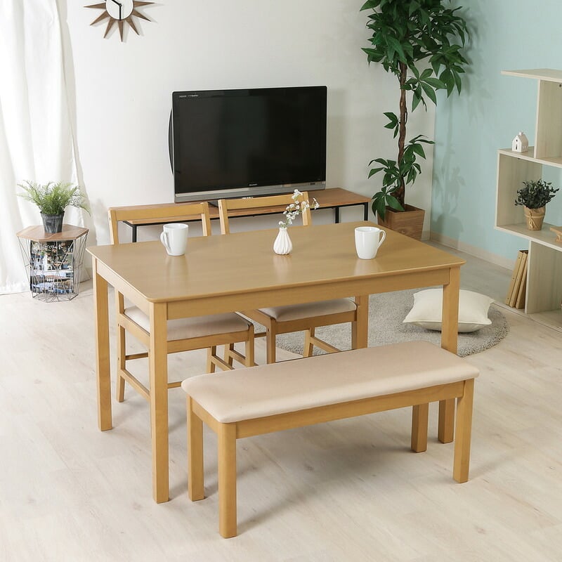 ダイニングテーブル モルト 120×75 ナチュラル・ブラウン 2色展開 食卓 カフェテーブル リビングダイニング おしゃれ シンプル 新生活 家具 インテリア 不二貿易