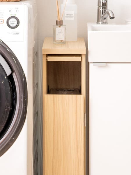 ゴミ箱 スリムダストボックス 幅17cm 奥行44.5cm 高さ80cm ゴミ箱 キャスター付き 天板 ダストボックス 30L 木目調 キッチン ひとり暮らし 棚 ごみ箱 シンプル 清潔感 ナチュラル ブラウン すき間収納 省スペース スリム おしゃれ