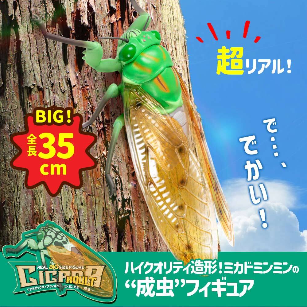 フィギュア リアル 人形大きい 虫 昆虫 [ リアルBIGサイズフィギュアシリーズ スズメバチ / カマキリ / ミンミンゼミ / 抜け殻 / カブトムシ] インパクト キッズ 小学生 男の子 おもちゃ プレゼント