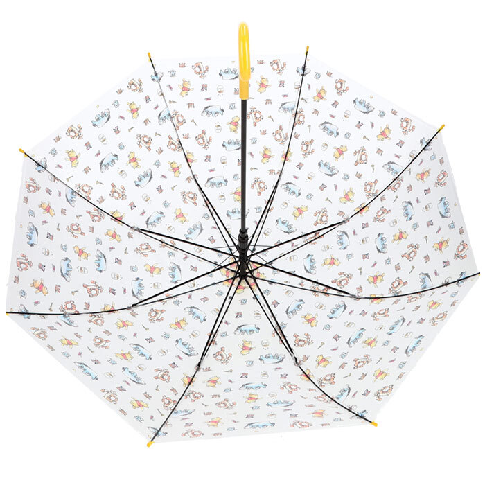 ビニール傘 オシャレ 通販 長傘 レディース 58cm ジャンプ傘 雨傘 かさ おしゃれ 大人 かわいい キャラクター 半透明 ワンタッチ ジャンプ 通学 通勤 POE グラスファイバー骨 レディース雨傘