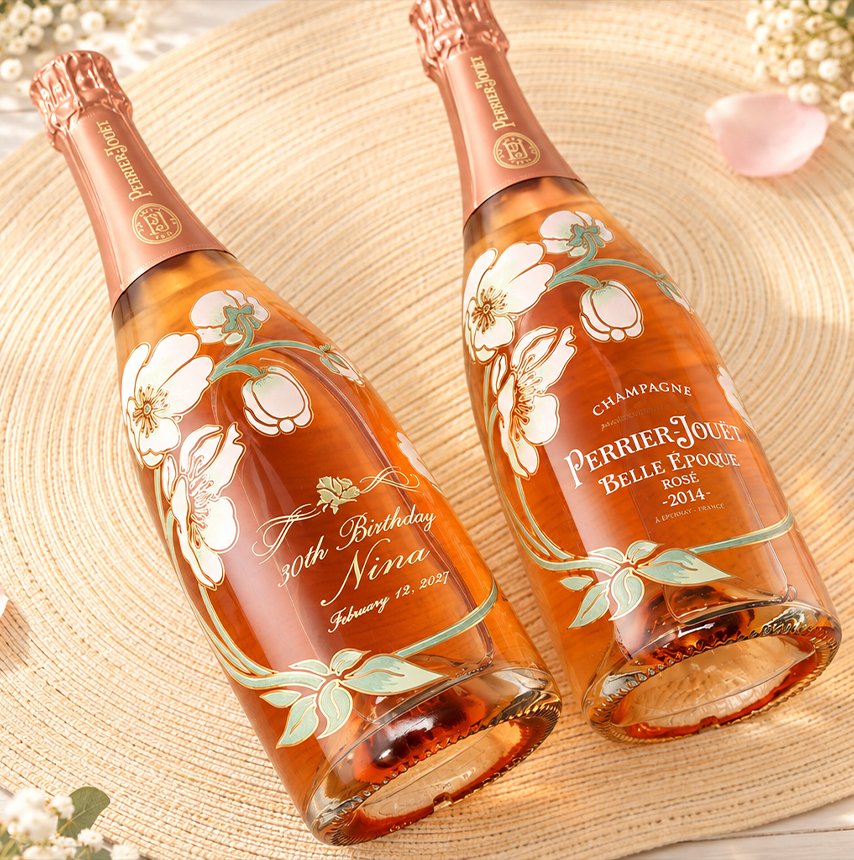 【名入れ 酒】ペリエ ジュエ ベル エポック ロゼ 750ml シャンパン 高級 ギフト 彫刻 プレゼント