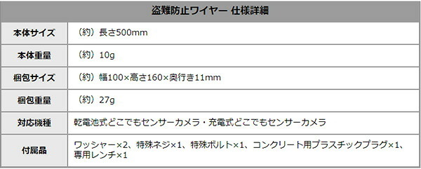 乾電池式どこでもセンサーカメラ 盗難防止ワイヤーセット 乾電池式 どこでも センサーカメラ 防犯カメラ 動画 静止画 防水 防塵 夜間 モード切り替え 高性能 新生活 引越し 家具 ※北海道別途追加送料 沖縄・離島は別途送料要見積もり メーカー直送品