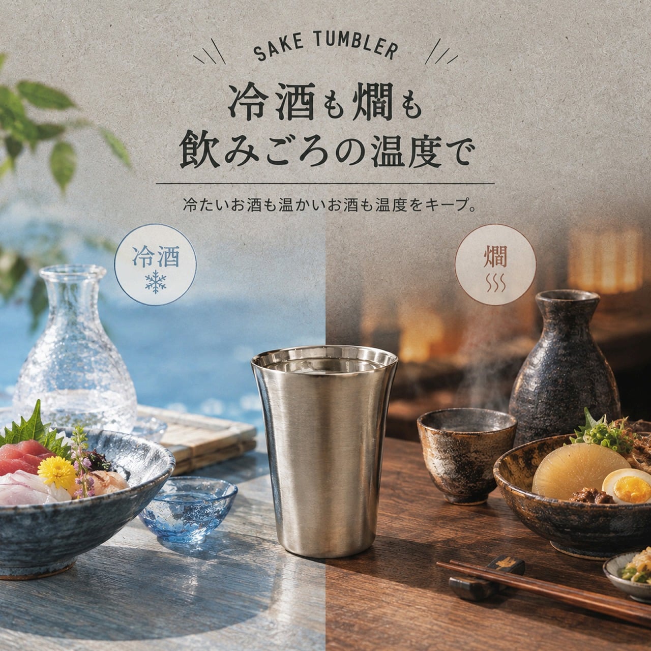 【ラッピング無料】ピーコック 日本酒 タンブラー ATL-20 200ml ステンレス 真空二重構造 保温 保冷 冷酒 燗酒 酒器 晩酌 ギフト