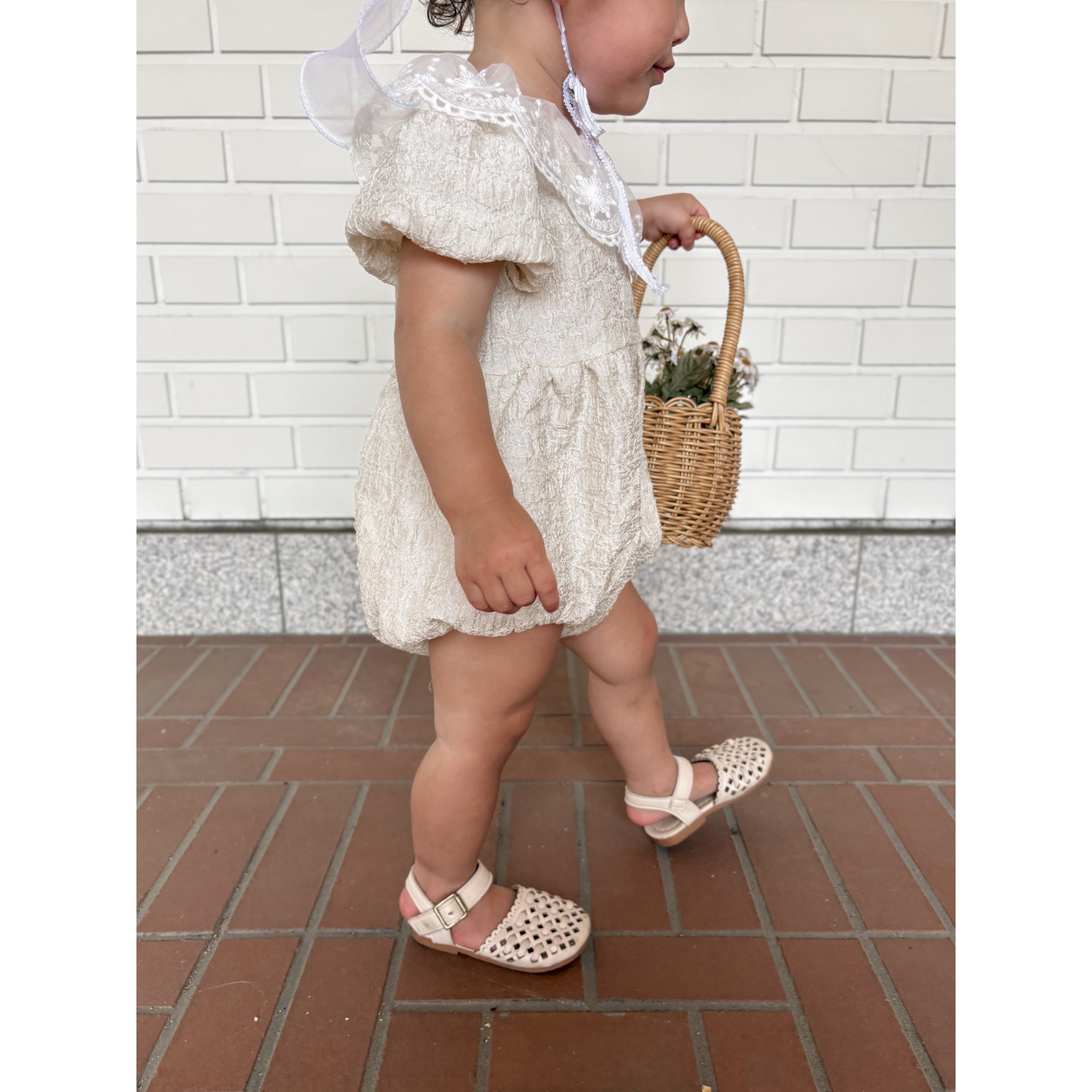 Frill chiffon rompers【誕生日】【１歳】 ロンパース 記念日 ギフト プレゼント