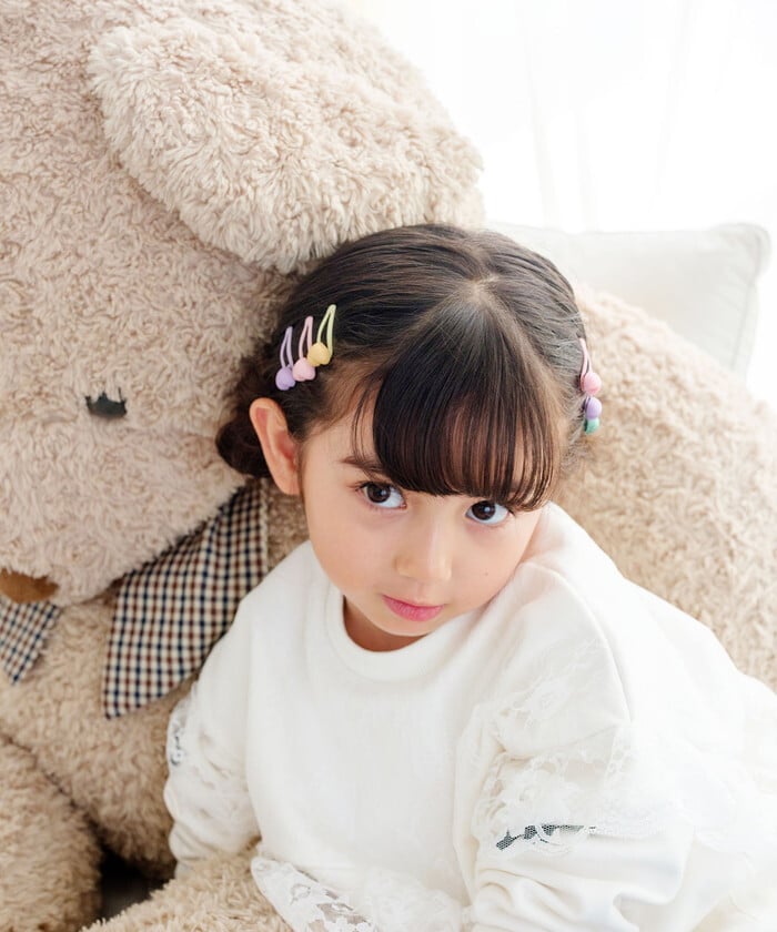 ヘアピン 通販 Rora パッチン留め 子供用 キッズ ヘアアクセサリー ヘアクリップ スリーピン 前髪クリップ パステルカラー ハートモチーフ ミニサイズ 髪飾り 髪留め 女の子 子ども ヘアアレンジ